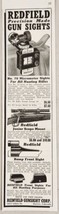 1939 Print Ad Redfield Precision Made Gun Sights &amp; Scopes Denver,Colorado - $13.48