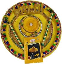 Handmade Decorative Haldi Thali/Platter Thali, Haldi Thali,Puja,Uptan,Ha... - £19.61 GBP