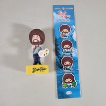 Bob Ross Lot Bobblehead Figure Toy with Sound Works and Magnetic Page Cl... - $14.99