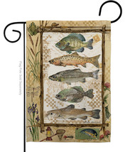 Fishing Adventures Garden Flag 13 X18.5 Double-Sided House Banner - £15.92 GBP