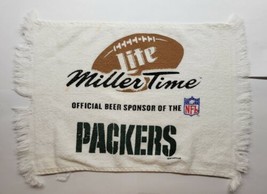 NFL Green Bay Packers 11&quot; x 17&quot; Miller Time Sponsor Towel - £10.24 GBP