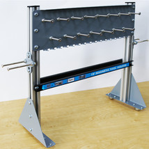 Movable Vertical Tool Rack with Magnetic Strip Organization Rack with Hole Hoop - £51.95 GBP