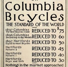Pope Mfg Columbia Bicycles Hartford 1897 Advertisement Victorian Bikes ADBN1A2 - £19.73 GBP