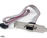 1-Port 16&quot; DB9 Serial Low Profile Bracket to 10-Pin Motherboard Header A... - $16.99