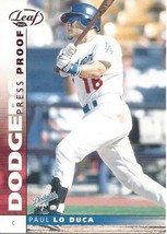 2002 Leaf Press Proof Red Paul Lo Duca 79 Dodgers - £0.98 GBP