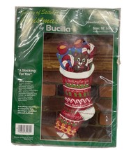 Bucilla Santa A Stocking For You Jeweled Felt Stocking Kit - £21.57 GBP