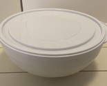 Pampered Chef White Plastic Chillzanne Bowl USA - £13.86 GBP
