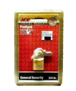 ACE LIFETIME WARRANTY SOLID BRASS BODY SECURITY KEYED PADLOCK 3/4&quot; WITH ... - $5.94