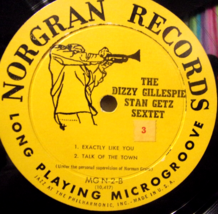 The Dizzy Gillespie-Stan Getz Sextet-10&quot; LP-1954-VG+ Norgran MG N-2 - £39.69 GBP