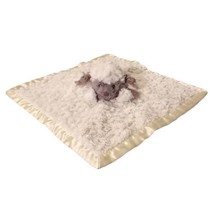 Mary Meyer Sheep Lamb Lovey Security Blanket Baby Plush Soft Satiny Toy 13&quot; - £14.67 GBP
