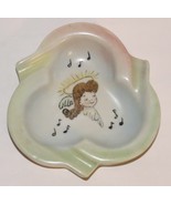 Vintage Angel Image Porcelain Ashtray Trinket Dish- Czechoslovakia - $9.85