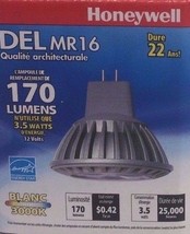 Replacement Bulb- DELMR16 -LED 3.5 Watt Dimmable Honeywell -HWL1MR164301B - £9.44 GBP