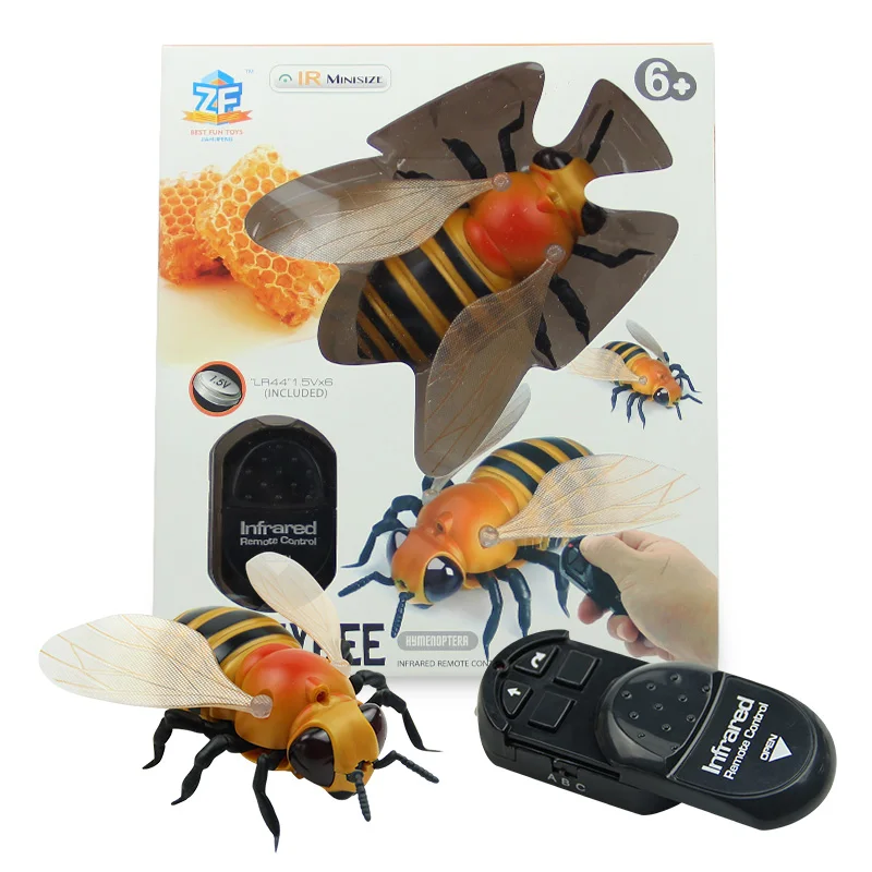 [Funny] Trick toys Remote control animal LED light IR RC insects bee honeybee - £22.06 GBP
