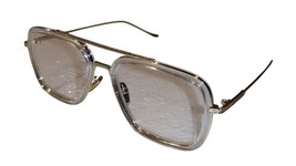 Iron Man Tony Stark Aviator Sunglasses - Gold &amp; Transparent Frame / Clear Lens - £6.38 GBP