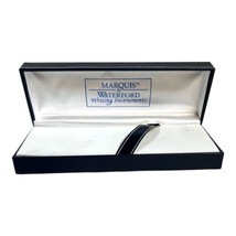 Marquis By Waterford Empty Blue White Pen Hard Case 7” X 2.5”X 1.5” Gift Storage - $12.19