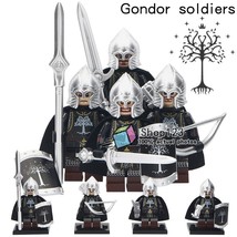 4pcs/set Battle at Black Gate Gondor Soldiers The Lord of the Rings Minifigures - £9.64 GBP
