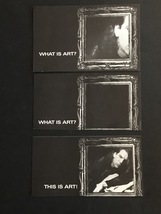 Canada ART BERGMANN What Is Art? 1988 3x PIECE PROMO CARD Crawl with Me - £19.97 GBP