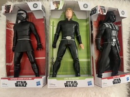 Star Wars Disney Luke Skywalker, Darth Vader and Kylo Ren Action Figures New - £68.90 GBP