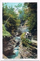 Watkins Glen New York Postcard Shadow Gorge Curteich R-91741 1922 - £2.33 GBP