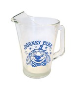 Vintage Dorney Park Clown Glass Pitcher  Theme Amusement Park Allentown ... - €42,52 EUR