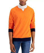 Club Room Men&#39;s Turtleneck Fleece Sweatshirt in Fire Blaze Orange-Size XL - $34.25 CAD