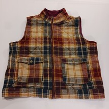 Natural Reflections Women’s Plaid Vest Quilted Puffer Sleeveless Jacket Size XL image 11