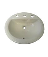 Proflo Rockaway PF19168WH 19&quot; Oval Vitreous China Drop In Bathroom Sink ... - $101.99 CAD