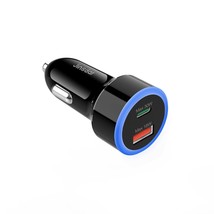 Usb C Car Charger, 48W Type C Car Phone Charger Adapter Cigarette Lighter Super  - £15.13 GBP