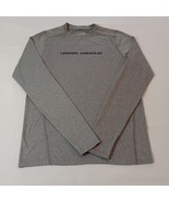 Under Armour Heat Gear Youth/Boy's Size Medium Long Sleeve Gray Fitted T... - $16.79