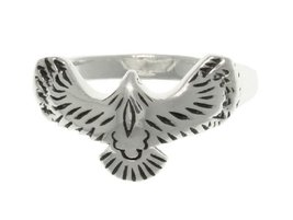 Jewelry Trends Collection Sterling Silver Eagle in Flight Ring Whole siz... - $39.99