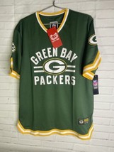 NEW Ultra Game NFL Green Bay Packers Jersey Stripe V-Neck Shirt Mens Size M - £43.52 GBP