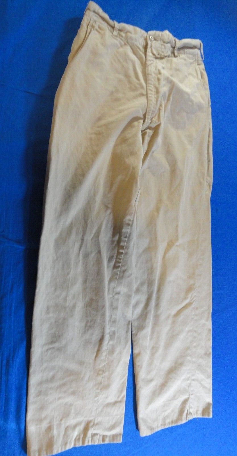USAF AIR FORCE 1951 KOREAN WAR COTTON SAFARI PANTS MANS TAN TROPICAL 28X28 - $38.69