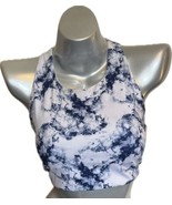 Gap Fit Sports Bra Size Medium Blue Tie Dye Blackout Technology Gym Workout - $451.60 MXN
