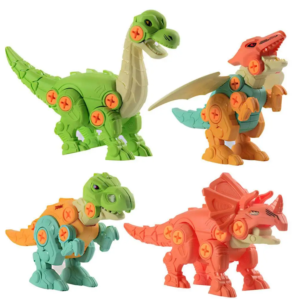 4PCS DIY Disassembly Dinosaur Toy Set Screw Nut Combination Early Educational - £15.98 GBP+