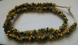 Trade Beads Yellow &amp; Black Africa RARE - $189.34