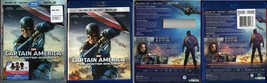 Captain America The Winter Soldier 3D &amp; BLU-RAY Marvel Slip Cover Video - £6.21 GBP