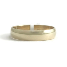 Plain Polished Wedding Band Ring 14K Yellow Gold, Size 5.75, 3.7 mm, 1.98 Grams - £234.95 GBP