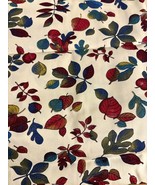 Vintage Fabric Fall Leaves Interior Design Decor Cotton Remnant 44 x 54”... - $513.18 MXN