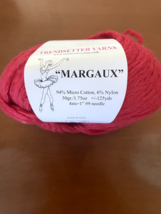 Trendsetter Yarns - MARGAUX Aran weight Cotton/Nylon soft yarn clr 5 Red - £3.35 GBP