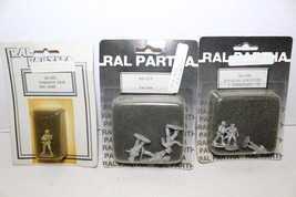 Ral Partha Miniatures Pewter Figures 20-401 20-112 20-406 Mint on Cards - £27.68 GBP