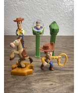 Lot of 5 Pixar Disney Toy Story Toys Pez Dispenser Woody Buzz Rex Bullse... - $17.44 CAD