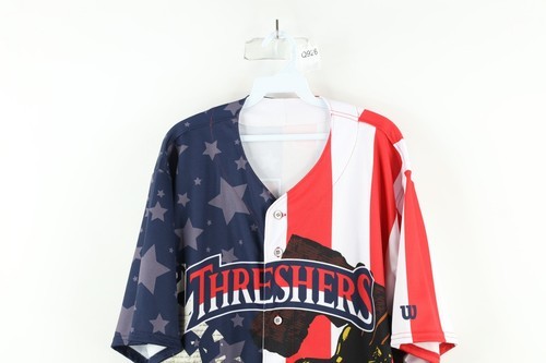 Wilson Mens 48 Game Issue July 4th Clearwater Threshers Baseball Jersey #37 Item image 2