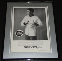 1958 Reeves Fabrics Zero King 11x14 Framed ORIGINAL Vintage Advertisement - £38.87 GBP
