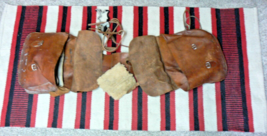 Gently Used Old Saddle Bags w/Vintage Throw, Saddle Blanket 63&quot; X 30.5&quot; - £156.66 GBP