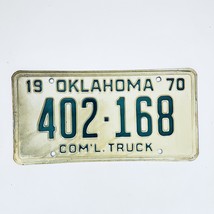 1970 United States Oklahoma Commercial Truck License Plate 402-168 - $12.28 CAD