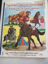 Rare The Great American Horse Book Children&#39;s Guide To Horses Big Coloring Book - £22.63 GBP