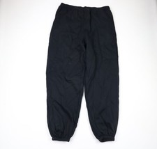 NOS Vintage 90s Streetwear Mens 3XL Blank Cuffed Sweatpants Joggers Pants Black - £69.78 GBP