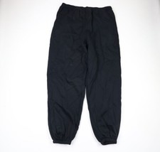 NOS Vintage 90s Streetwear Mens 3XL Blank Cuffed Sweatpants Joggers Pants Black - £66.60 GBP