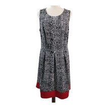 Alyx Womens Plus Size16 Black White &amp; Red Pleated Sleeveless Dress - £12.39 GBP