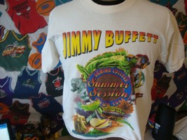 Vtg 90&#39;s 1995 Jimmy Buffett Domino College Tour Tee Concert crop top T S... - £46.70 GBP